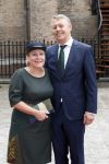 Den Haag 17 september 2019
Prinsjesdag 2019 op het binnenhof.
Minister Ank Bijleveld van Defensie en haar man Riekele Bijleveld