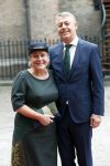 Den Haag 17 september 2019
Prinsjesdag 2019 op het binnenhof.
Minister Ank Bijleveld van Defensie en haar man Riekele Bijleveld