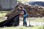 Vries 2 september 2019
Annemiek Koekkoek een van de deelneemsters van Boer zoekt vrouw seizoen 2019/2020. Bij haar huis/boerderij gefotografeerd.