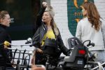 Amsterdam 9 september 2019
Bridget Maasland met ploeg op de beethovenstraat. Daarna stappen ze in een grote hummer limo.