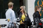 Amsterdam 9 september 2019
Bridget Maasland met ploeg op de beethovenstraat. Daarna stappen ze in een grote hummer limo.
