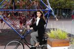 Amstelveen 23 september 2019
Caroline de Bruijn op de fiets bij het stadshart