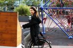 Amstelveen 23 september 2019
Caroline de Bruijn op de fiets bij het stadshart