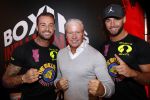 Almere 26 september 2019
Presentatie influencer boxing avond in sportcentrum Almere.
Dave Roelvink is een van de deelnemers. dave met zijn broer Donnie en vader Dries Roelvink