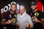 Almere 26 september 2019
Presentatie influencer boxing avond in sportcentrum Almere.
Dave Roelvink is een van de deelnemers. dave met zijn broer Donnie en vader Dries Roelvink