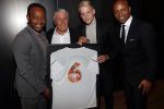 Amsterdam 4 september 2019
LAF Life after football event in het conservatorium hotel. Donny v d Beek met Sjaak Swart Soufian en Regi Blinker