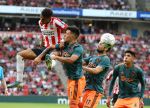 Eindhoven,22 September 2019 Kompetitiewedstrijd PSV-AJAX, eindstand 1-1Donyell Malen en Lisandro Martinez