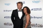 Hilversum 2 september 2019
Voetbalgala bij studio 21 . Edwin v d Sar met zijn vrouw Annemarie
