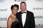 Hilversum 2 september 2019
Voetbalgala bij studio 21 . Ernie Brandts met zijn vrouw