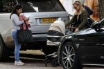 Amsterdam 12 september 2019
Gigi Ravelli met kindje en aupair op de cornelis schuytstraat.