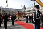 Den Haag 17 september 2019
Prinsjesdag 2019. Koning Willem Alexander Koningin Maxima Prins Constantijn en Prinses Laurentien arriveren met koets op binnenhof en bij paleis Noordeinde. Gouden koets