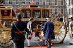 Den Haag 17 september 2019
Prinsjesdag 2019. Koning Willem Alexander Koningin Maxima Prins Constantijn en Prinses Laurentien arriveren met  gouden koets op binnenhof en bij paleis Noordeinde.