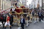 Den Haag 17 september 2019
Prinsjesdag 2019. Koning Willem Alexander Koningin Maxima Prins Constantijn en Prinses Laurentien arriveren met  gouden koets op binnenhof en bij paleis Noordeinde.