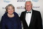 Hilversum 2 september 2019
Voetbalgala bij studio 21 . Harry Lubse met zijn vrouw