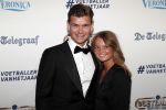 Hilversum 2 september 2019
Voetbalgala bij studio 21 . Joey Kooy met zijn vriendin Romy de Boer