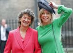 Den Haag 17 september 2019
Prinsjesdag 2019 op het binnenhof.
- Minister Kajsa Ollongren van Binnenlandse Zaken en Koninkrijksrelaties met haar echtgenote Irene van den Brekel