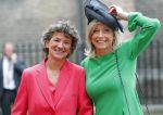 Den Haag 17 september 2019
Prinsjesdag 2019 op het binnenhof.
- Minister Kajsa Ollongren van Binnenlandse Zaken en Koninkrijksrelaties met haar echtgenote Irene van den Brekel
