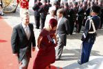 Den Haag 17 september 2019
Prinsjesdag 2019. Koning Willem Alexander Koningin Maxima Prins Constantijn en Prinses Laurentien arriveren met koets op binnenhof en bij paleis Noordeinde.