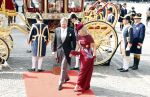Den Haag 17 september 2019
Prinsjesdag 2019. Koning Willem Alexander Koningin Maxima Prins Constantijn en Prinses Laurentien arriveren met koets op binnenhof en bij paleis Noordeinde.