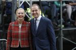 Den Haag 17 september 2019
Prinsjesdag 2019 op het binnenhof.
 Lodewijk Asscher en zijn vrouw