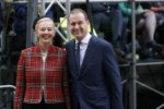 Den Haag 17 september 2019
Prinsjesdag 2019 op het binnenhof.
 Lodewijk Asscher en zijn vrouw