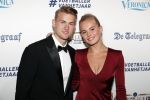 Hilversum 2 september 2019
Voetballer van het jaar verkiezing in studio 21. Annekee Molenaar met vriend Matthijs de Ligt