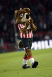 Eindhoven, 14 September 2019 PSV-Vitesse, eindstand 5-0
5 doelpunten Donyell Malen
PSV Mascotte Phoxy