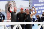 AMSTERDAM 8 september 2019
Amsterdam City Swim voor ALS. Pieter v d Hoogenband met Jan Joost v Gangelen en Beau v Erven Dorens