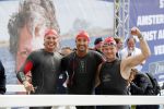 AMSTERDAM 8 september 2019
Amsterdam City Swim voor ALS. Pieter v d Hoogenband met Jan Joost v Gangelen en Beau v Erven Dorens