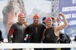 AMSTERDAM 8 september 2019
Amsterdam City Swim voor ALS. Pieter v d Hoogenband met Jan Joost v Gangelen en Beau v Erven Dorens