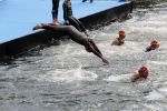 AMSTERDAM 8 september 2019
Amsterdam City Swim voor ALS. Pieter v d Hoogenband kwam mwet zijn vrouw Marie Jose en broer Robert