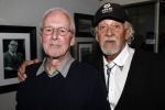 Amsterdam 12 september 2019
Govert de Roos en Rens Benerink hebben in de jaren â€™70 en â€˜80 samen honderden platenhoezen gemaakt. Deze hangen nu in hotel Americain. Rens met een kennis