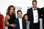 Hilversum 2 september 2019
Voetbalgala bij studio 21 . Robin v Persie kwam met zijn vrouw Bouchra kinderen en zijn manager Kees Vos en zijn vrouw