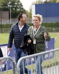 AMSTERDAM 8 september 2019
Amsterdam City Swim voor ALS.  Roderick v d Wijck met zijn vriendin / vrouw. Roderick is ex man van Emily Bremers