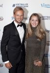Hilversum 2 september 2019
Voetbalgala bij studio 21 .Siem de Jong met zijn zwangere vrouw