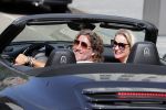 Amsterdam 26 augustus 2019
Sonja Bakker en haar vriend Barry v Suijdam in een porsche 911 cabrio in Amsterdam zuid