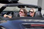 Amsterdam 26 augustus 2019
Sonja Bakker en haar vriend Barry v Suijdam in een porsche 911 cabrio in Amsterdam zuid