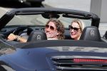 Amsterdam 26 augustus 2019
Sonja Bakker en haar vriend Barry v Suijdam in een porsche 911 cabrio in Amsterdam zuid