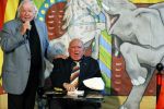 Vlaardingen 13 oktober 2020
Bassie en Adriaan openen in het Vlaardings Museum hun expositie over hun carrierre .
Bas v Toor en Aad v Toor hun vrouwen zijn natullrlijk ook aanwezig.