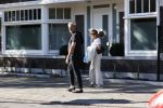 Amsterdam 20 september 2020
Bert Kuizenga en zijn vrouw Astrid wandelend op straat in Amsterdam zuid