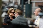 Amsterdam 23 september 2020
Connie Witteman met haar ex vriend Frans v Maarschalkerwaart op terras op de cornelis schuytstraat