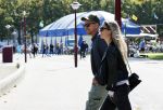 Amsterdam 19 september 2020
Johnny de Mol met zijn vrouw Anouk op het museumplein