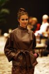 Amsterdam 11 september 2020
Modeshow (coronaproof) van Sheila de Vries in het Hilton Hotel. De dochter van Irene Moors , Rosalie Kroon