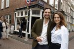 Amsterdam 27 september 2020
Expositie Davide Heijmans . De expositie heet 24/24 San remo en  hangt bij restaurant La Trattoria Di Donna Sofia in de Jordaan. Davide met partner Thierry Baudet