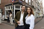 Amsterdam 27 september 2020
Expositie Davide Heijmans . De expositie heet 24/24 San remo en  hangt bij restaurant La Trattoria Di Donna Sofia in de Jordaan. Davide met partner Thierry Baudet