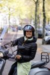 Amsterdam 11 oktober 2021
Presentatie fit platform van Antje Monteiro fit at home health & lifestyle. Chimene v Oosterhout en tanja Jess kwamen op vespa scooter