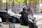 Amsterdam 11 oktober 2021
Presentatie fit platform van Antje Monteiro fit at home health & lifestyle. Chimene v Oosterhout en tanja Jess kwamen op vespa scooter