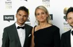 Amsterdam 20 september 2021
Buma awards in Bimhuis in Amsterdam.
Dionne Stax kwam met haar vriend Steven Jansen van Lucasandsteve mee. Lucas de Wert  was met zijn vrouw Evelien .