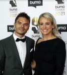 Amsterdam 20 september 2021
Buma awards in Bimhuis in Amsterdam.
Dionne Stax kwam met haar vriend Steven Jansen van Lucasandsteve mee. Lucas de Wert  was met zijn vrouw Evelien .