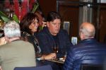 Amsterdam 4 oktober 2021
Frank masmeijer met zijn vriendin Anita Oostingh op terras bij v Dam in Amsterdam zuid